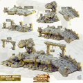 3D Printed Cast n Play Terrian Essentials Exteriors Ancient Ruins - Bridge Ancient Ruins Set 28mm 32mm D&D