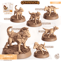 3D Printed Cast n Play Terrix - Bull Terrier Companions 28mm 32mm D&D