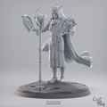 3D Printed Cast n Play - The Mage King 28mm 32mm D&D