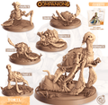 3D Printed Cast n Play Tortl - Turtle Companions 28mm 32mm D&D