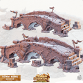 3D Printed Cast n Play Town - Bridge Town Ruins Set 28mm 32mm D&D
