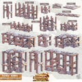 3D Printed Cast n Play Town - Town Ruins Modular Platforms Set 28mm 32mm D&D
