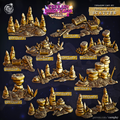 3D Printed Cast n Play Treasure Cave Scatter Terrain Set 28mm 32mm D&D