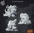 3D Printed Cast n Play Undead Pirate Ship Prop Barrels 28mm 32mm D&D