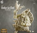 3D Printed Cast n Play Undur Le Chef 28mm 32mm D&D