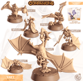 3D Printed Cast n Play Vatt - Bat Companions 28mm 32mm D&D
