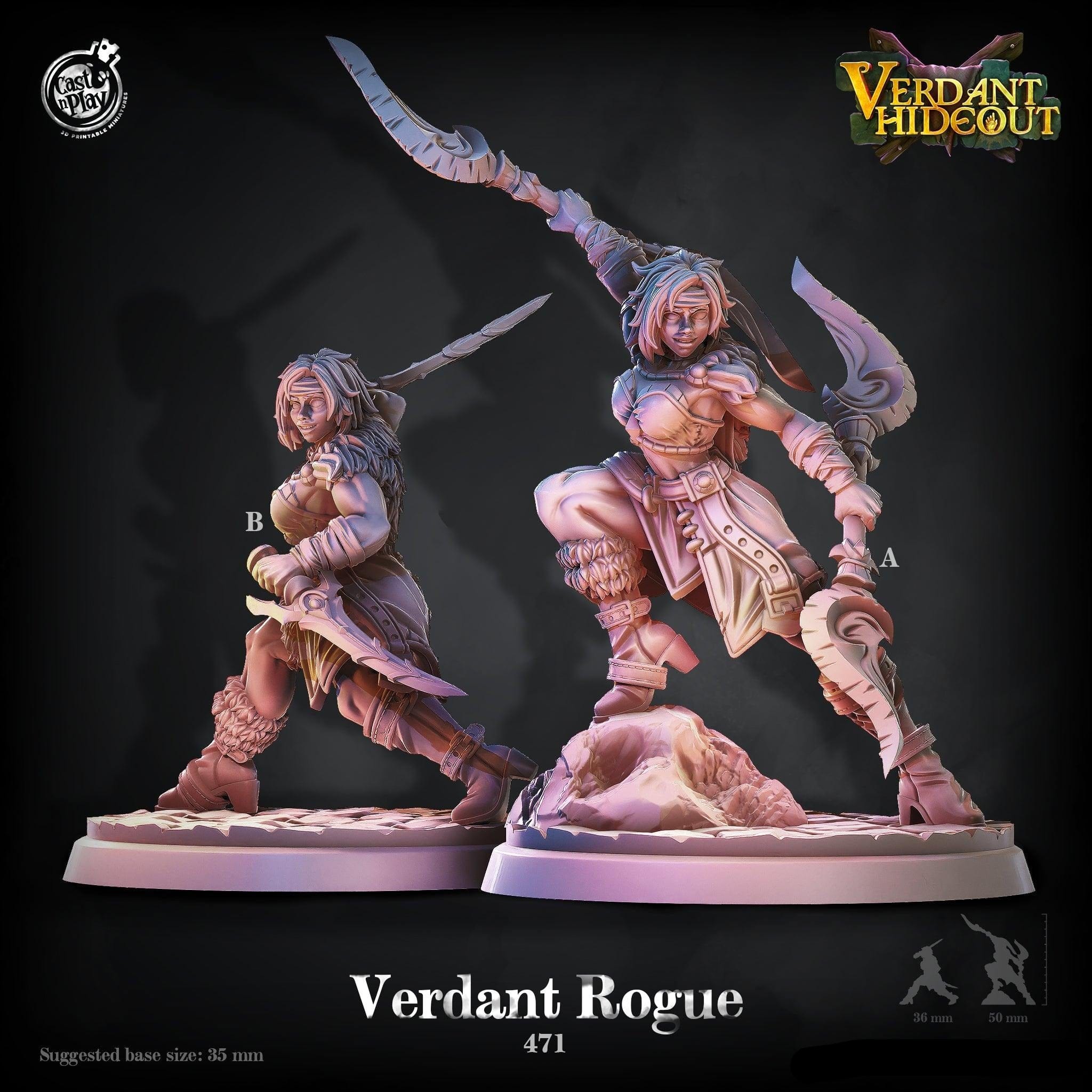 3D Printed Cast n Play Verdant Rogue Verdant Hideout 28mm 32mm D&D