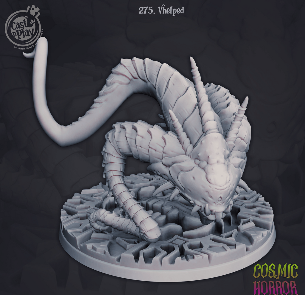 3D Printed Cast n Play Vhelped Cosmic Horrors 28mm 32mm D&D