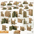 3D Printed Cast n Play Vikings Village Set Modular Walls 28mm 32mm D&D