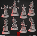 3D Printed Cast n Play Vile Nuns Church of Wrath 28mm 32mm D&D