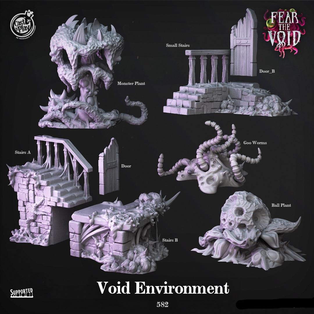 3D Printed Cast n Play Void Environment Terrain Fear the Void 28mm 32mm D&D