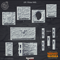 3D Printed Cast n Play Volcano Walls Mount Magma 28mm 32mm D&D