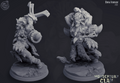 3D Printed Cast n Play Woodenhorn Clan - Unnu Ironscar 28mm 32mm D&D