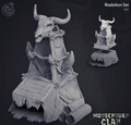 3D Printed Cast n Play Woodenhorn Clan - Woodenhorn Tents 28mm 32mm D&D