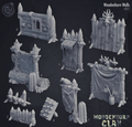 3D Printed Cast n Play Woodenhorn Clan - Woodenhorn Walls 28mm 32mm D&D