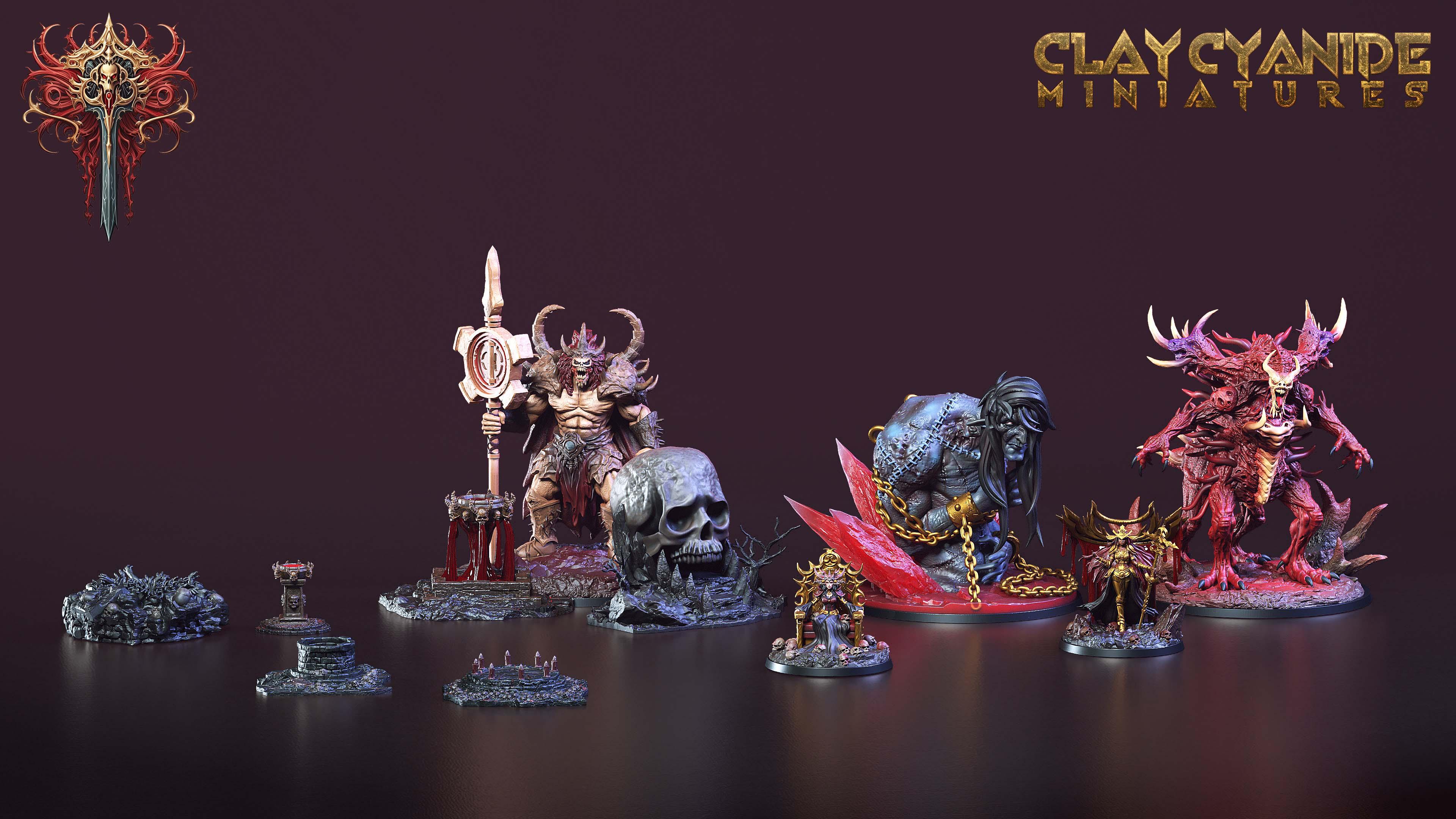 3D Printed Clay Cyanide ACT 1 The Ressurection of Chernobog 28 32 mm D&D