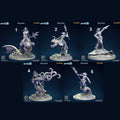 3D Printed Clay Cyanide Adaro Riders Set Maori Mythos 28mm-32mm Ragnarok D&D