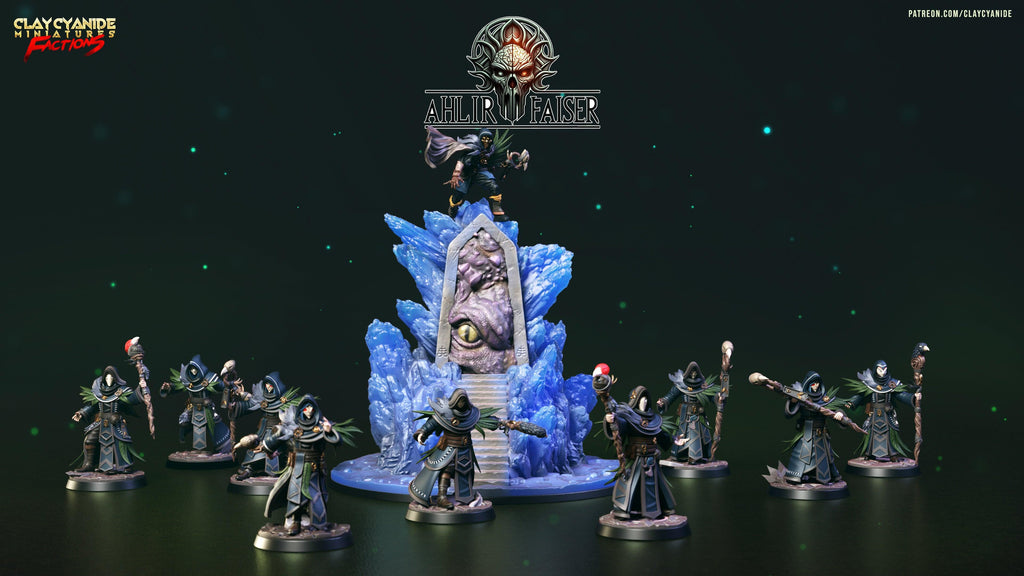 3D Printed Clay Cyanide Ahlir Faiser Factions Ragnarok D&D
