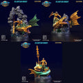 3D Printed Clay Cyanide Atlantean Knights The Chronicles of Atlantis 28 32 mm D&D