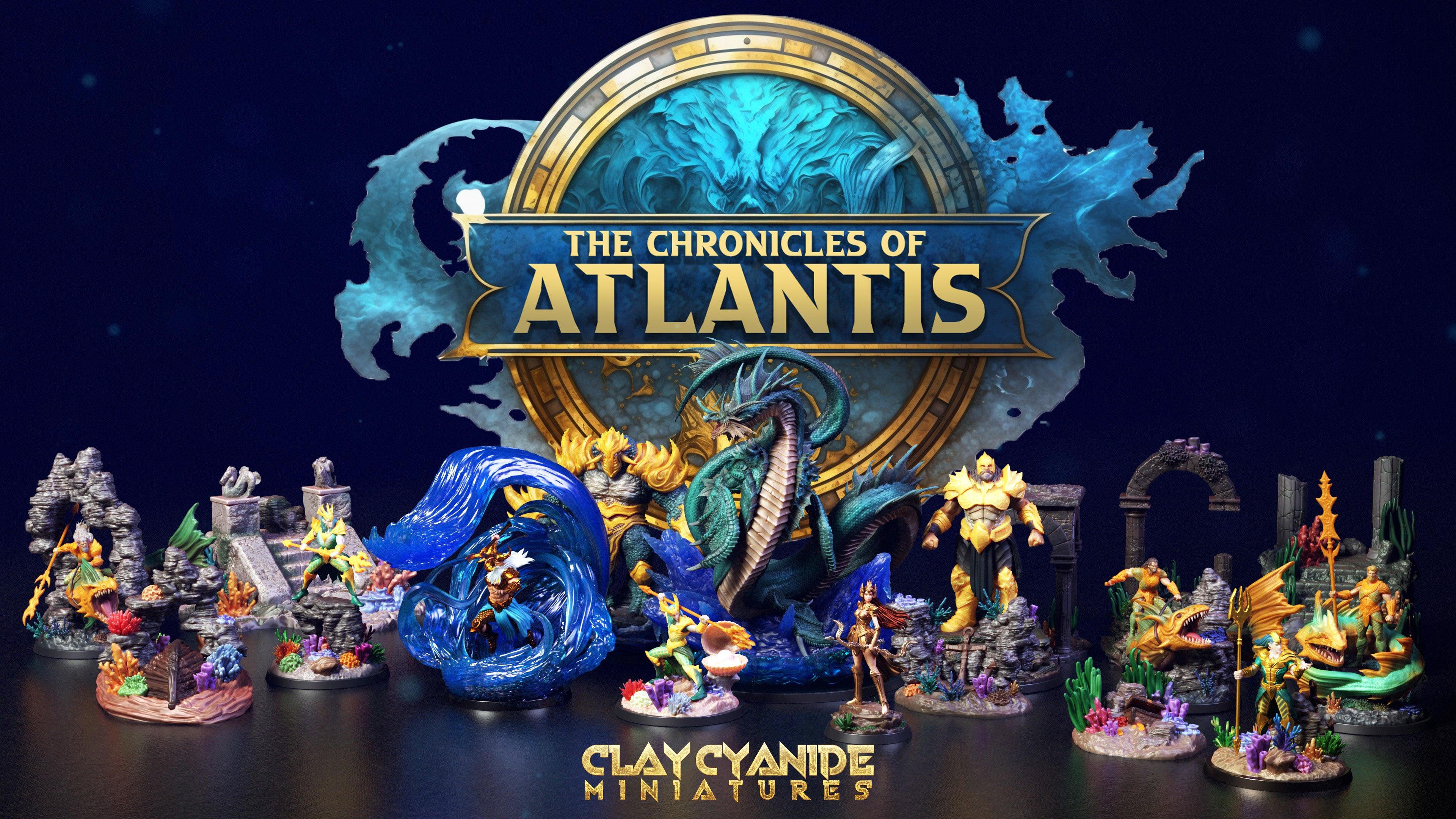 3D Printed Clay Cyanide Atlantis The Chronicles of Atlantis 28 32 mm D&D