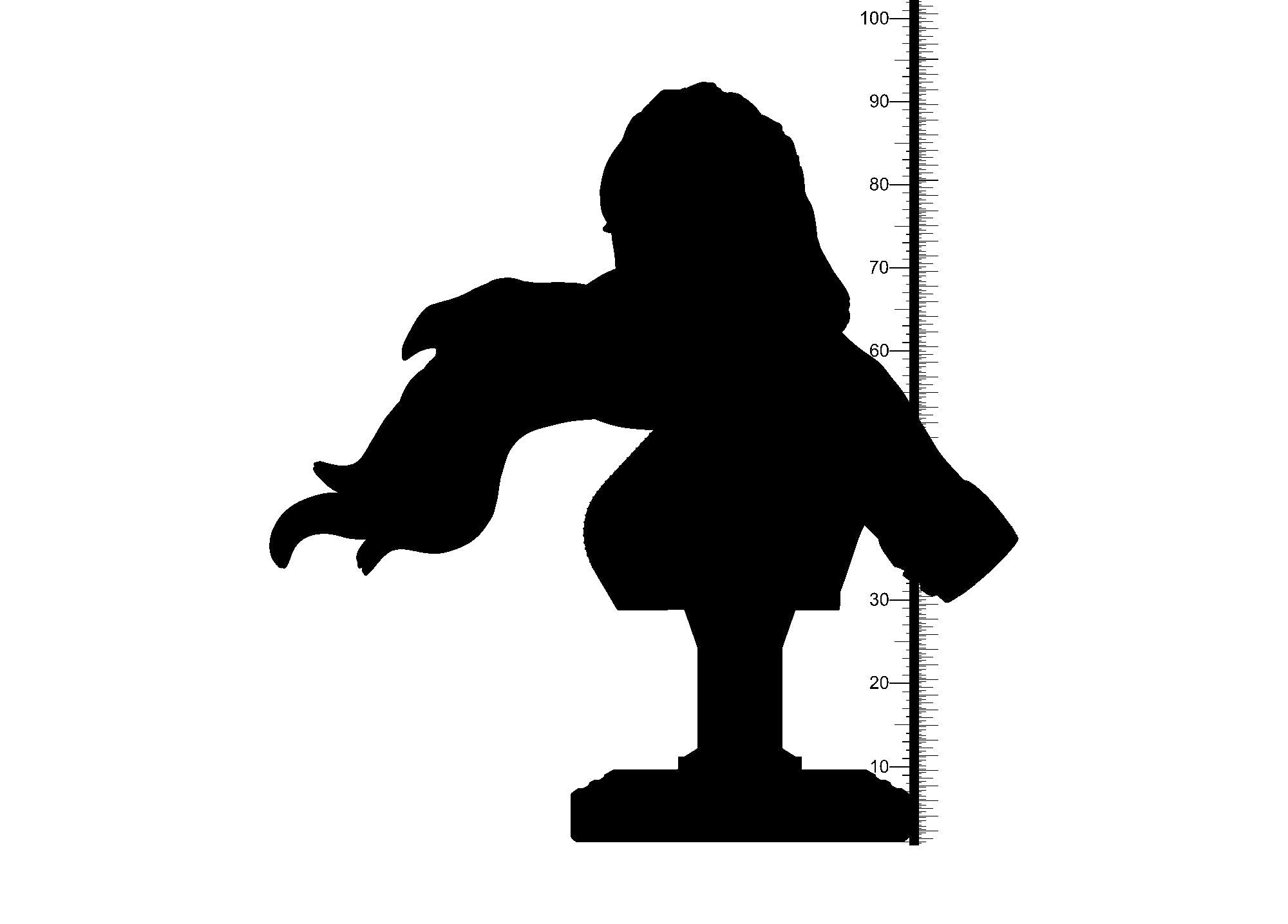 3D Printed Clay Cyanide Belit Bust Hyborean Age Ragnarok D&D