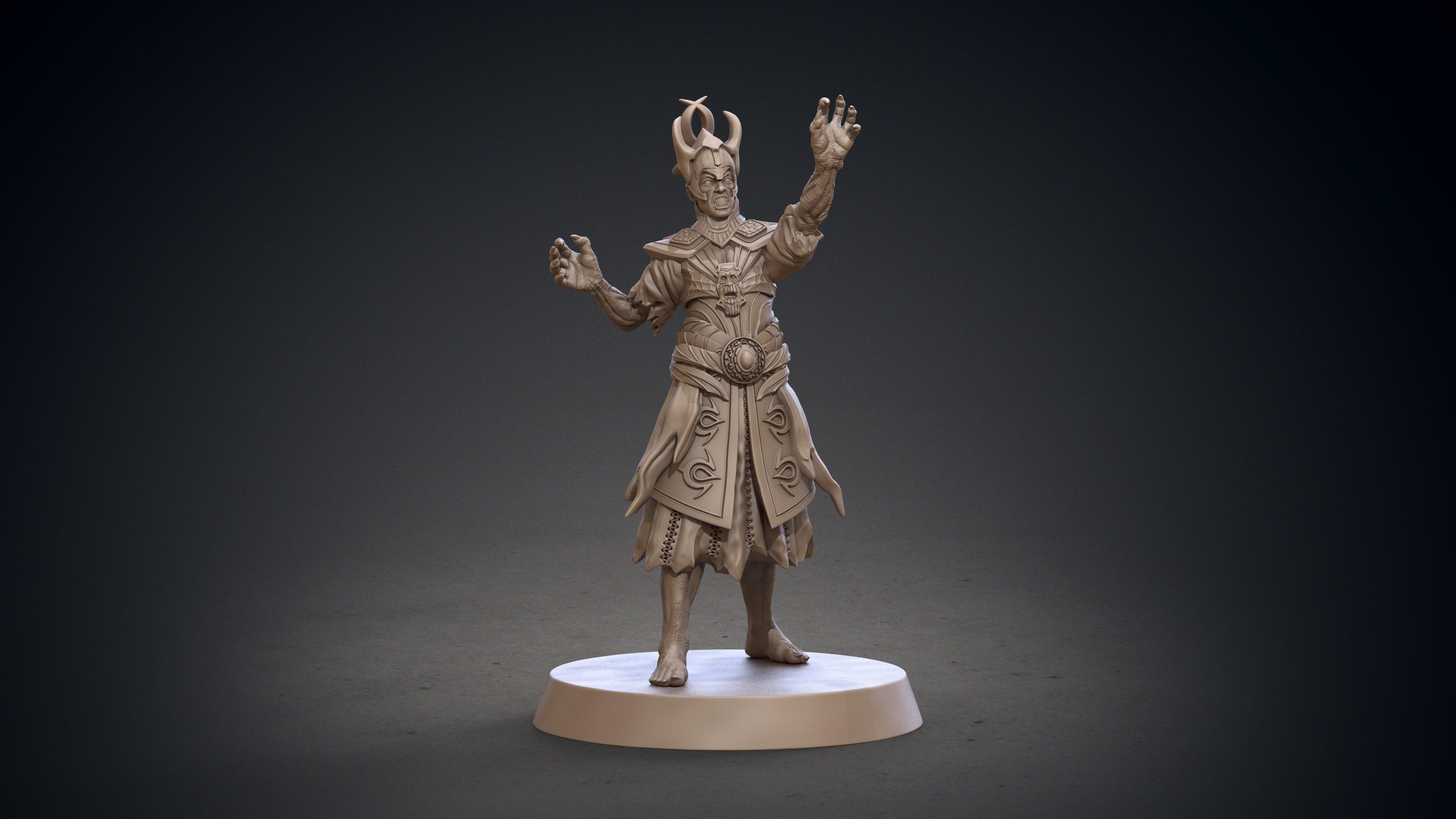3D Printed Clay Cyanide Blackring Sorcerers Set Hyborean Age 28mm -32mm Ragnarok D&D
