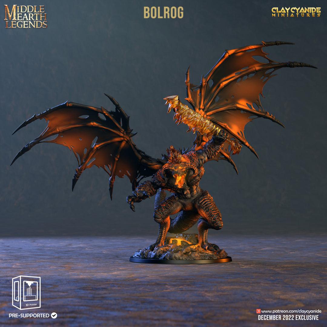 3D Printed Clay Cyanide Borlog Middle Earth Legends 28 32 mm D&D