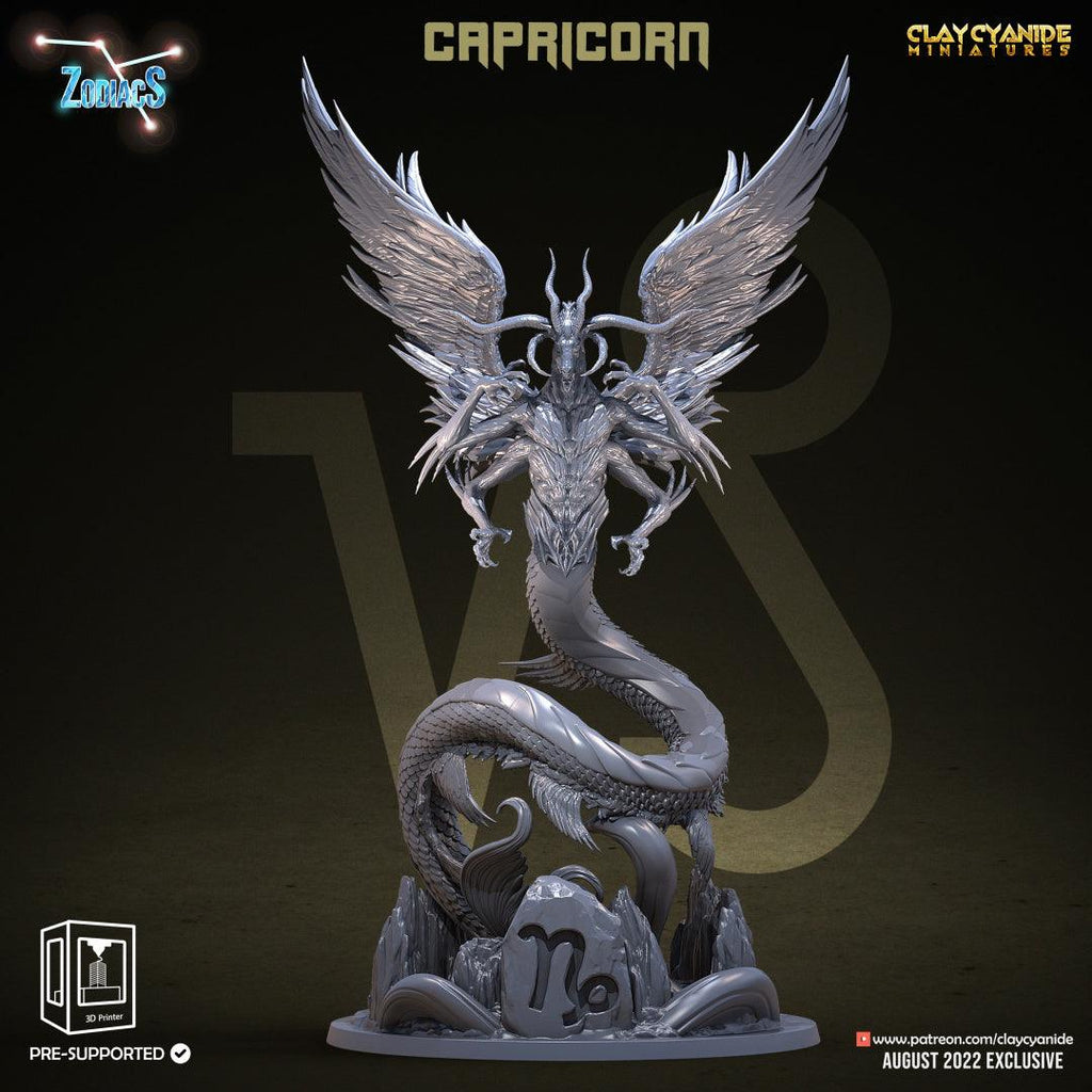 3D Printed Clay Cyanide Capricorn Zodics 28mm-32mm Ragnarok D&D