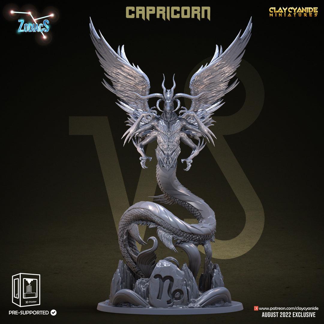 3D Printed Clay Cyanide Capricorn Zodics 28mm-32mm Ragnarok D&D