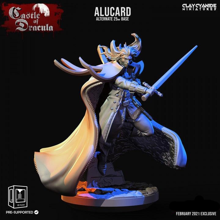 3D Printed Clay Cyanide Castle of Dracula - Alucard 28mm 32mm D&D