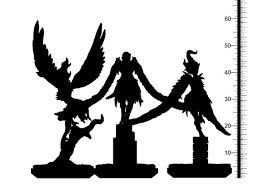 3D Printed Clay Cyanide Castle of Dracula - Harpies 28mm 32mm D&D