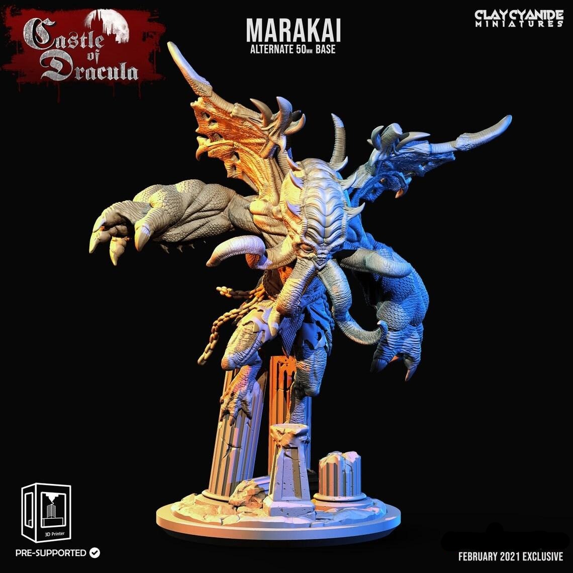 3D Printed Clay Cyanide Castle of Dracula - Marakai 28mm 32mm D&D