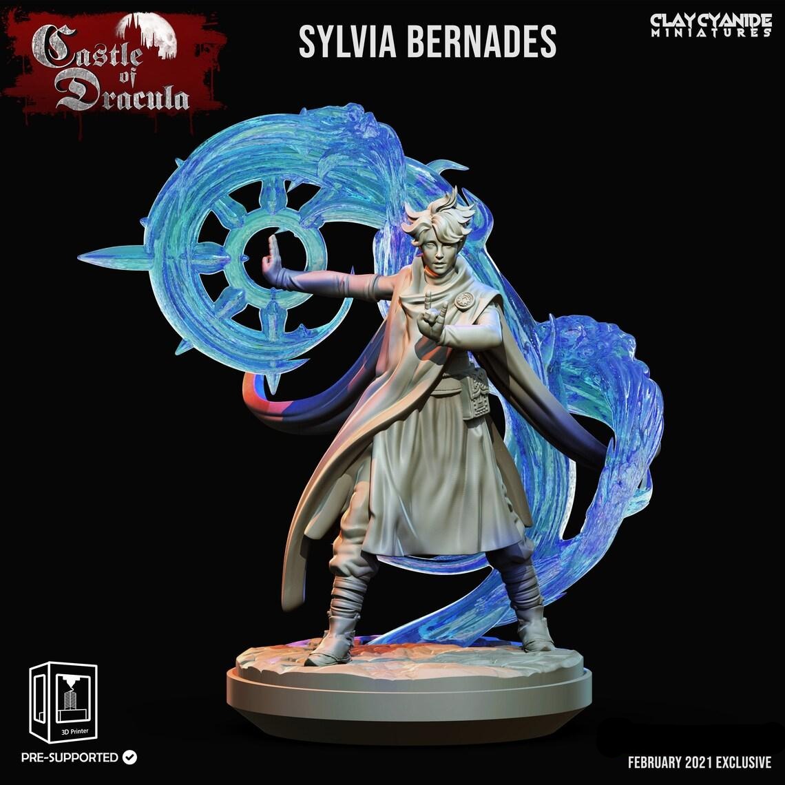 3D Printed Clay Cyanide Castle of Dracula - Sylvia Bernades 28mm 32mm D&D