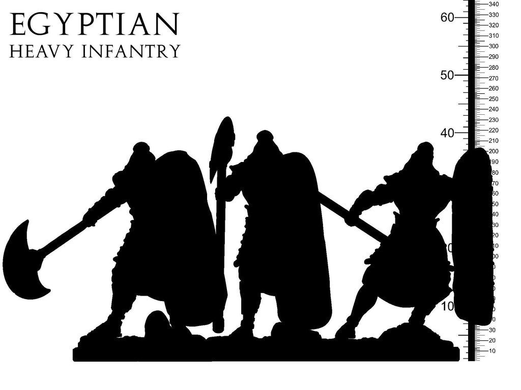 3D Printed Clay Cyanide Egyptian Heavy Infantry Egyptian Mythology 28 32 mm D&D