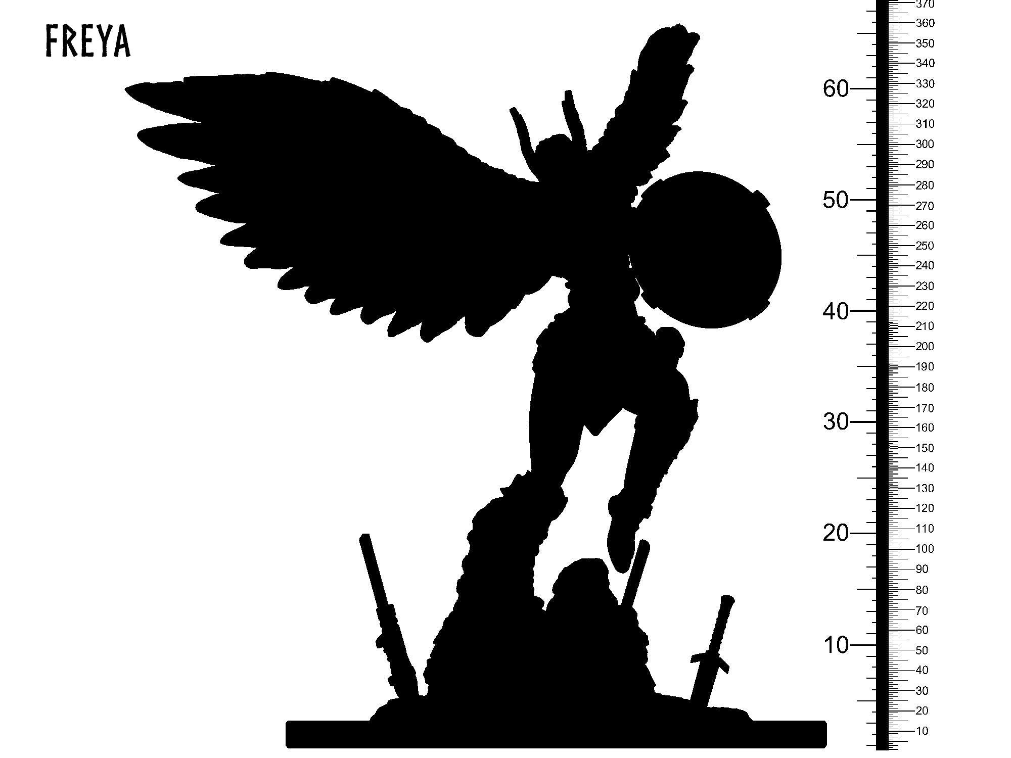 3D Printed Clay Cyanide Freya Norse Mythology Ragnarok D&D
