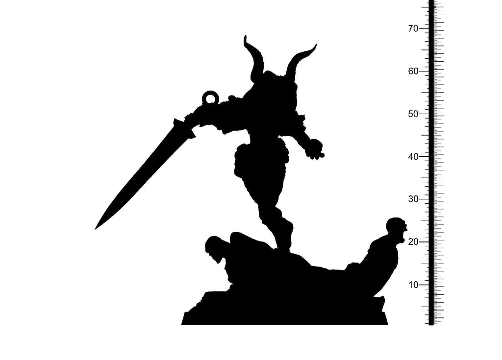 3D Printed Clay Cyanide Giltine Baltic Religion 28mm-32mm Ragnarok D&D
