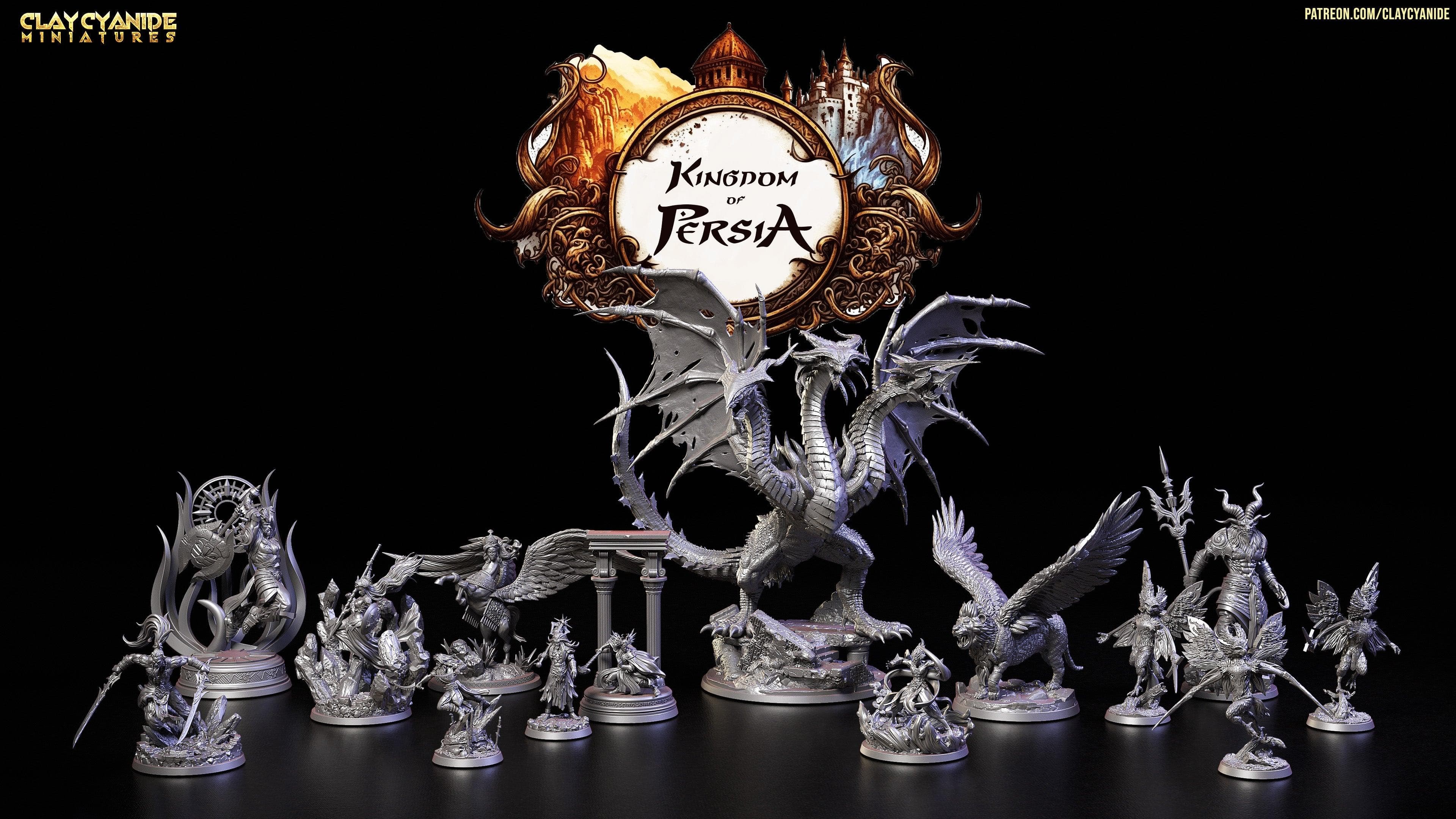 3D Printed Clay Cyanide Gorg Kingdom of Persia 28 32 mm D&D