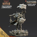 3D Printed Clay Cyanide Hachiman Japanese Deities Ragnarok D&D