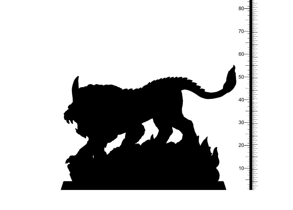 3D Printed Clay Cyanide Haechi Lion Korean Mythology Ragnarok D&D