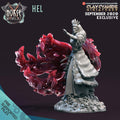 3D Printed Clay Cyanide Hel Norse Mythology 28 32 mm D&D