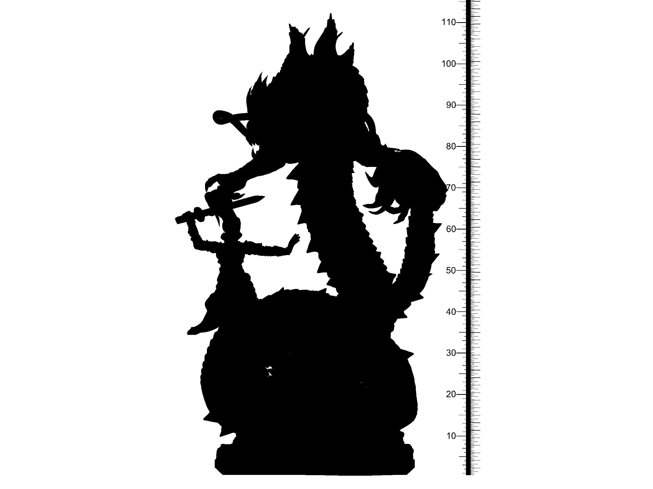 3D Printed Clay Cyanide Hua Mulan Legends and Gods of China Ragnarok D&D