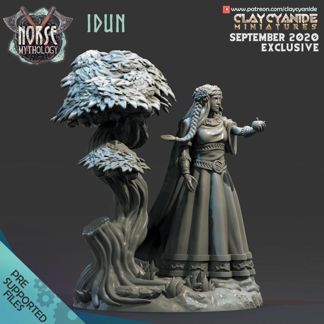 3D Printed Clay Cyanide Idun Norse Mythology 28 32 mm D&D