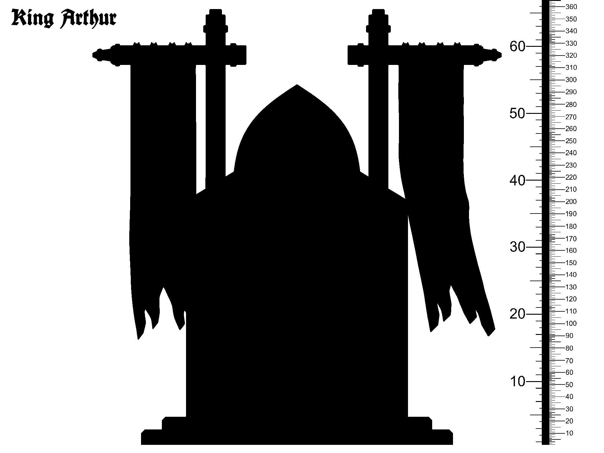 3D Printed Clay Cyanide King Arthur Throne The Legend of King Arthur Ragnarok D&D