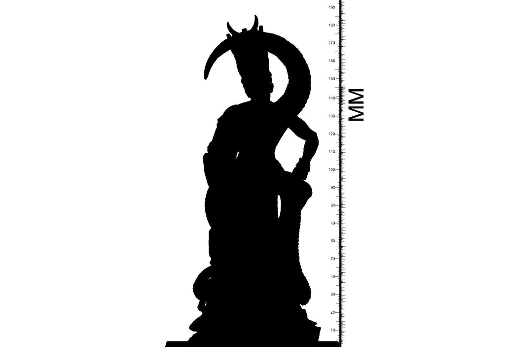 3D Printed Clay Cyanide King Minos Dante's Inferno 28mm-32mm Ragnarok D&D