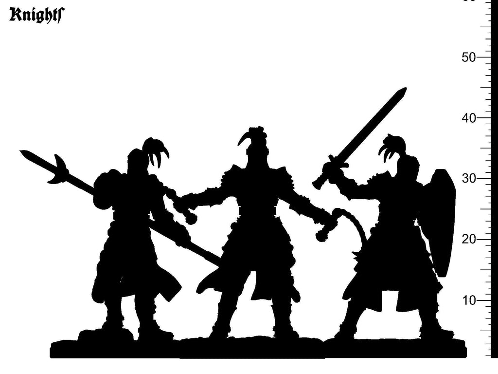 3D Printed Clay Cyanide Knights The Legend of King Arthur Ragnarok D&D
