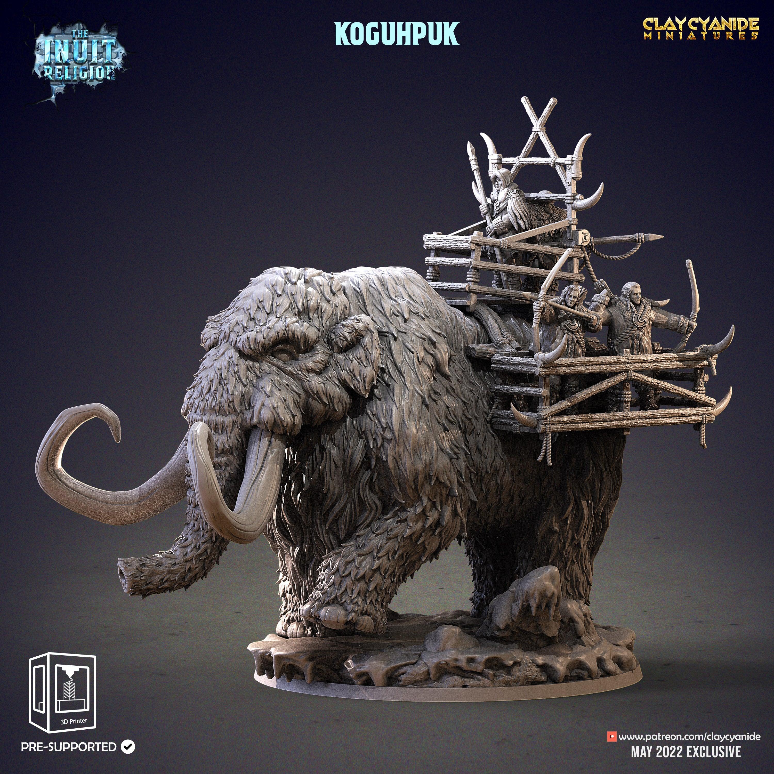 3D Printed Clay Cyanide Koguhpuk Inuit Religion Ragnarok D&D