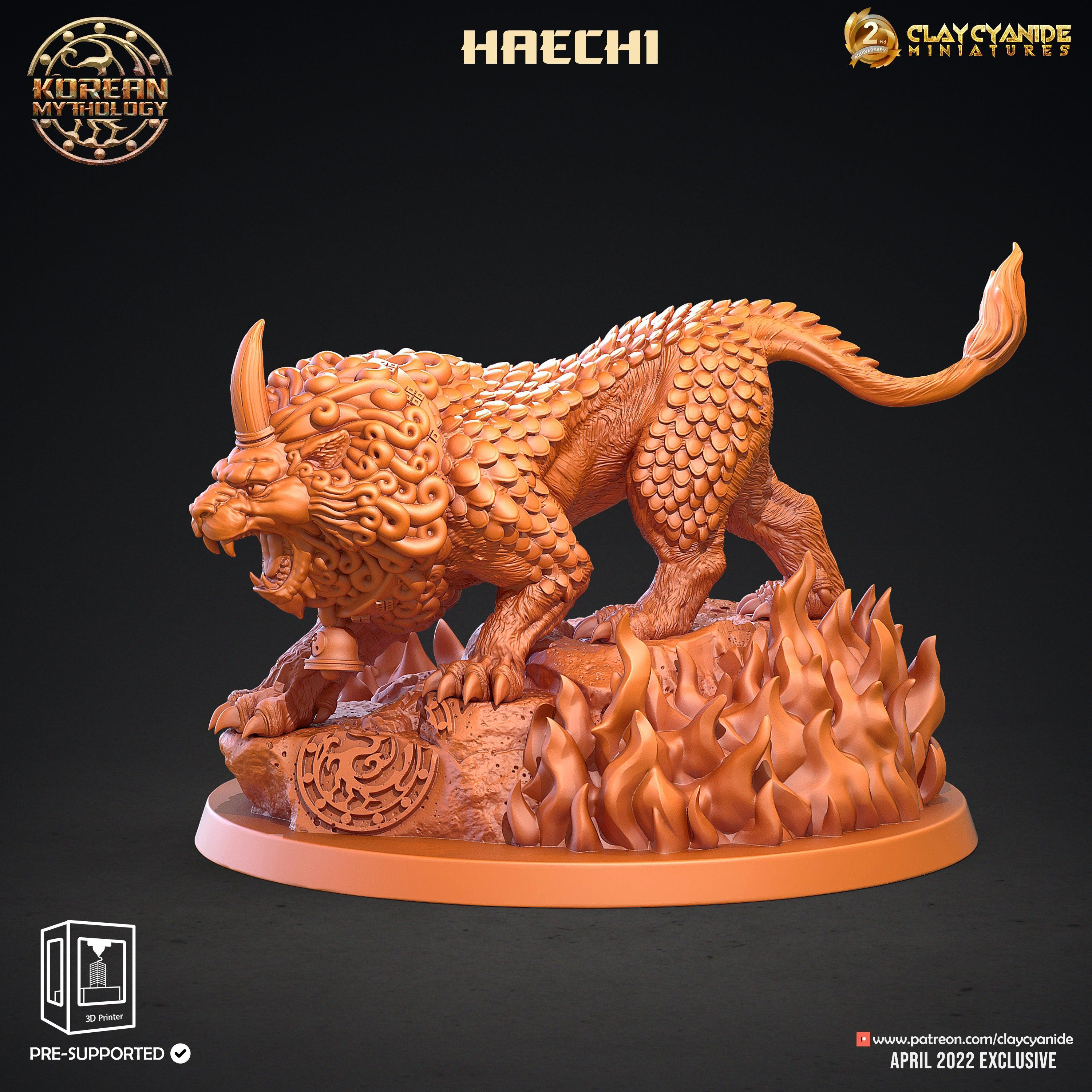3D Printed Clay Cyanide Korean Mythology Full Set Ragnarok D&D
