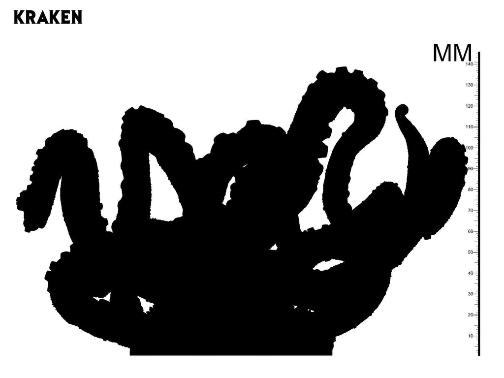 3D Printed Clay Cyanide Kraken Greek Mythology Part 2 28 32 mm D&D
