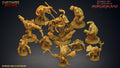 3D Printed Clay Cyanide Kukurikapu Monastery of Turtle-folk Factions Ragnarok D&D