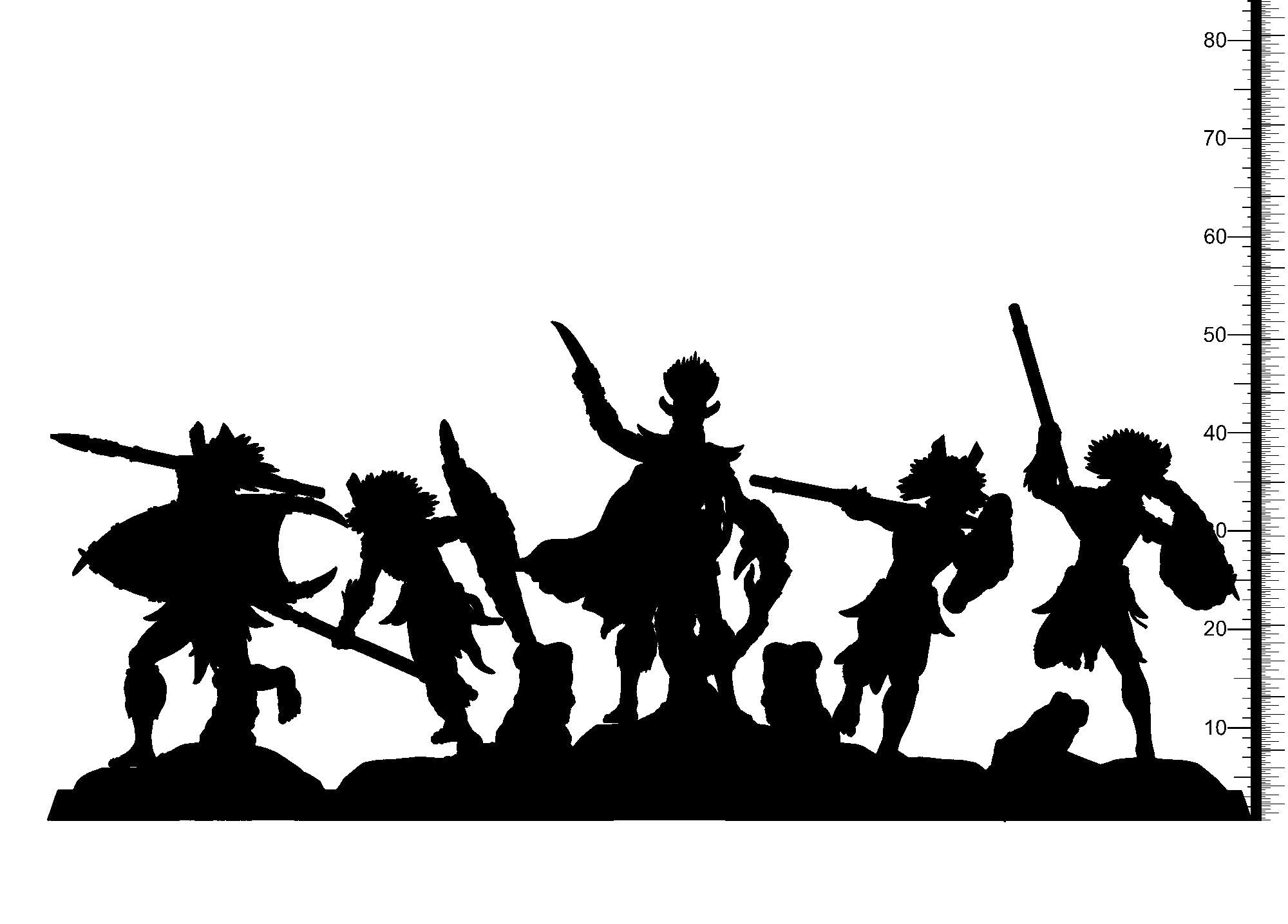 3D Printed Clay Cyanide Kushite Witch Finders Set Hyborian Age 28mm-32mm Ragnarok D&D